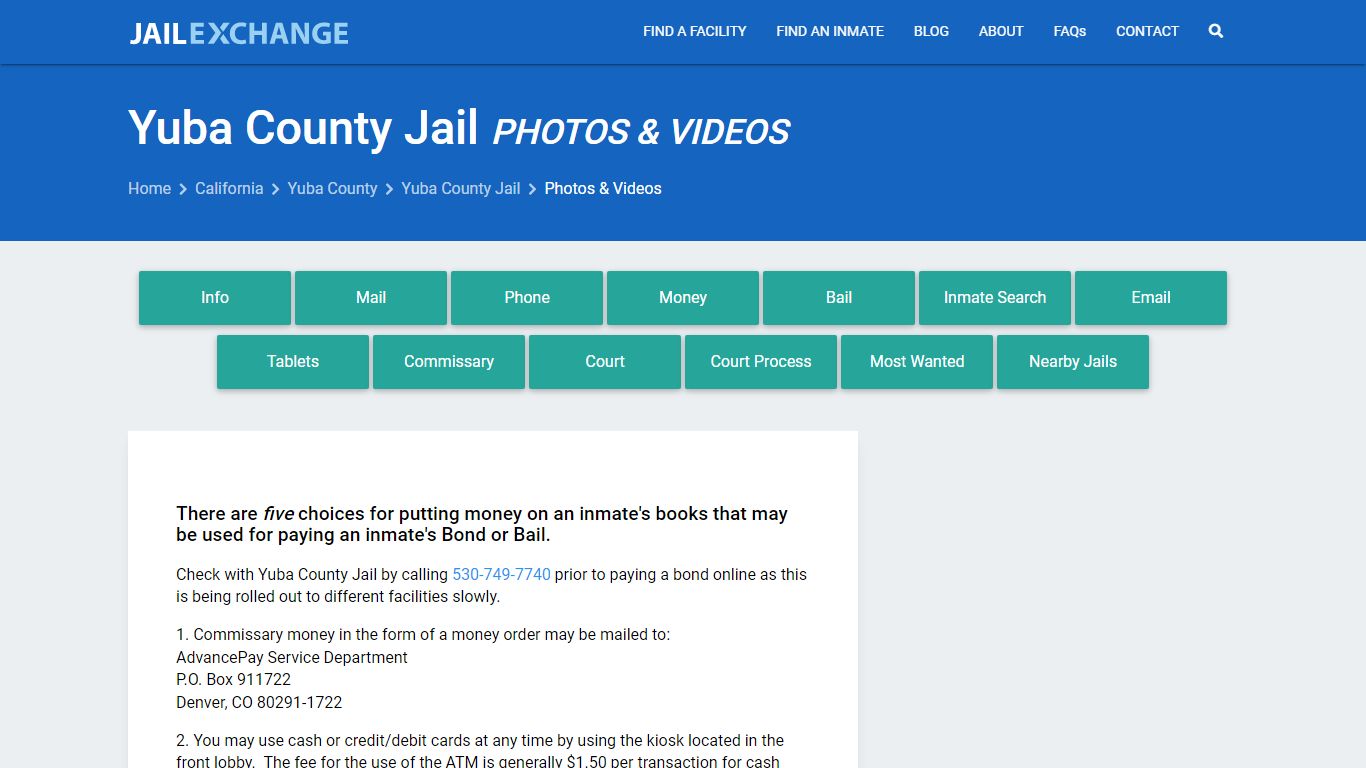 Photos & Videos - Yuba County Jail, CA - Jail Exchange